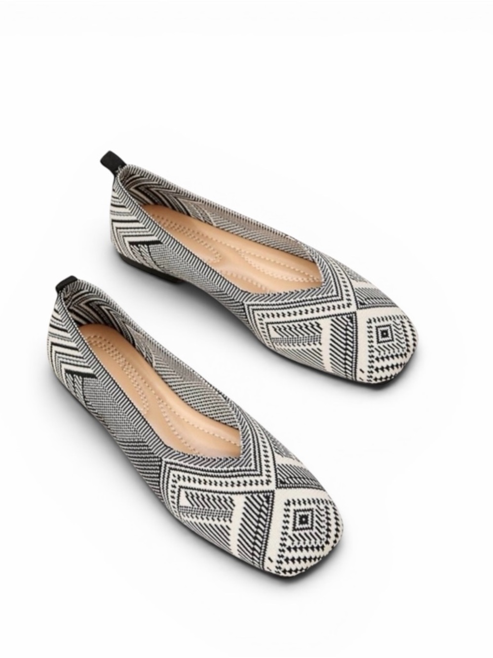 Knit Ballet Flat Shoes NWT